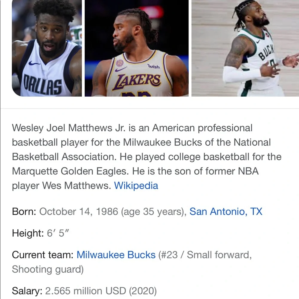 Wesley Matthews autographed cap- Portland Trailblazers Read below